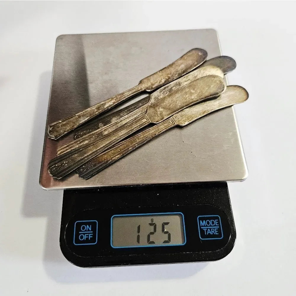 Vintage Silver and Gold Flatware Set